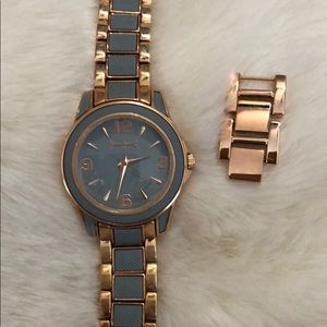Heidi Klum fashion watch-rises gold-tone/gray